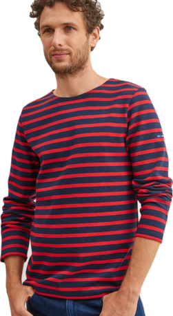 Saint James Herren Shirt gestrickt Meridien Moderne 6870 gestreift 100% Baumwolle Gr.M, Gr.L, Gr.XL, Gr.XXL, Gr.3XL, Gr.4XL 