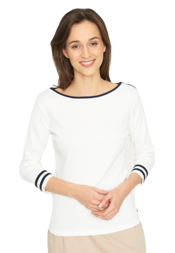 Sea Ranch Damen Shirt 3/4 Arm Baumwolle GOTS und Oeko-Tex Zertifikat