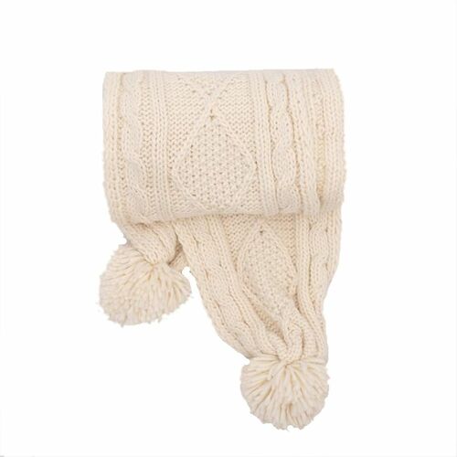 Brakeburn Damen Strickschal natur beige Schal Strick kuschelweich