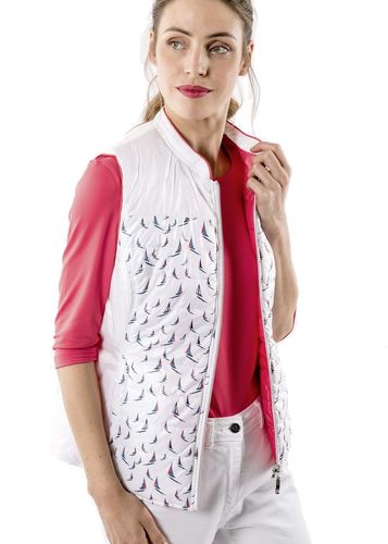 Saint James leichte Wende-Weste Damen mit maritimen Print Gr.S, Gr.M, Gr.L, Gr.XL, Gr.XXL, Gr.XXXL