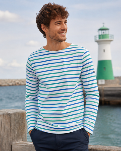 Saint James Herren Shirt d�nn gestreift 100% Baumwolle Gr.M, Gr.L, Gr.XL, Gr.XXL, Gr.3XL, Gr.4XL 
