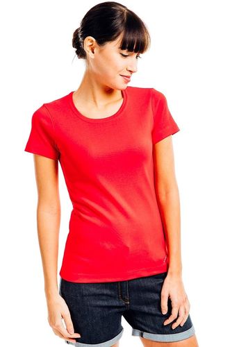 Saint James Damen Shirt uni rot oder gelb 100% Baumwolle Ajaccio