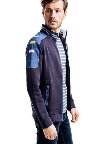 Saint James Herren Strickjacke Navy 100% Baumwolle Gr.M, L, Gr.XL, Gr.XXL, XXXL