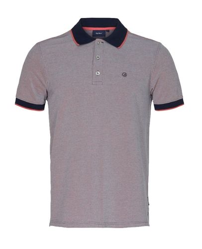 Sea Ranch Hr. Poloshirt blau coral melange 100% Baumwolle, Polokragen, Herrenmode Gr.M, Gr.L, Gr.XL, Gr.XXL, Gr. XXXL