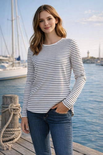 Sea Ranch Da. Shirt lang gestreift maritimes Shirt Gr.S, Gr.M, GR.L, Gr.XL, Gr.XXL, Gr.XXXL 