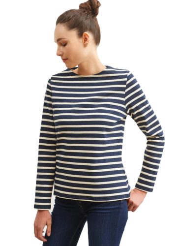 Saint James Da. Shirt gestrickt maritime Streifen Bretagne Shirt