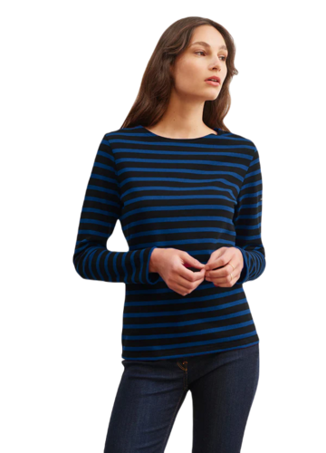 Saint James Da. Shirt gestrickt maritime Streifen Bretagne Shirt