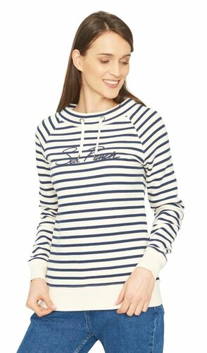 Sea Ranch Damen Marine Pulli ecru navy  100% Baumwolle Gr.S, Gr.M, Gr.L, Gr.XL, Gr. XXL