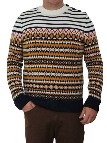 Saint James Herren Pullover Troyer natur  Gr.M, Gr.L, Gr.XL, Gr.XXL, Gr.XXXL