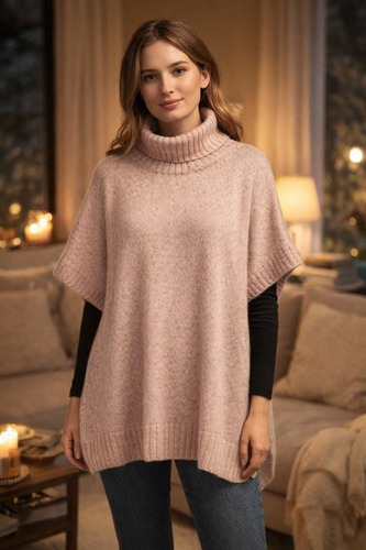 Sea Ranch Damen Poncho mit Alpaka Gr.S, Gr.M, Gr.L, Gr.XL, Gr. XXL