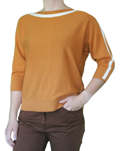 Mousqueton Damen Pullover 3/4 Arm Baumwolle Wolle Kaschmir Gr.38, Gr.40, Gr.42, Gr.44