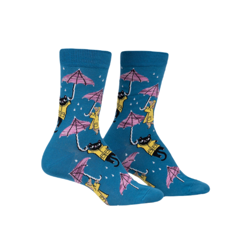Sock it to me - Socken Petting in the Rain Shitweather Es regnet wie aus Eimern Its raining cats and dogs W0349 Gr. 36-42 One Size