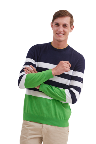 Saint James - Herren Pullover dnner Strick Olympe 0611 100% Baumwolle  Gr. M, L, Gr.XL, Gr.XXL, Gr.XXXL