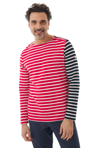 Mousqueton Herren Shirt Marjan Jersey 285g/m� 100% Baumwolle Ringelshirt, 3 farbig  Gr.38, Gr.40, Gr.42, Gr.44