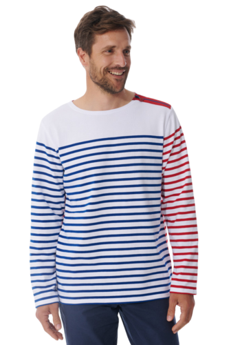 Mousqueton Herren Shirt Marjan Jersey 285g/m� 100% Baumwolle Ringelshirt, 3 farbig  Gr.38, Gr.40, Gr.42, Gr.44