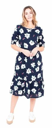 Brakeburn florales Kleid Baumwolle Blumendruck florales Muster Sommerkleid Gr. 38, Gr. 40, Gr. 42, Gr. 44, Gr. 46, Gr. 48
