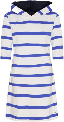 Sea Ranch maritimes Damen Hoodie Kleid Blockstreifen blau wei� rot Gr. S, M, L, XL, XXL