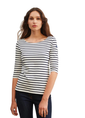 Saint James Da. Bretagne Shirt 3/4 Arm 5498 Garde Cote