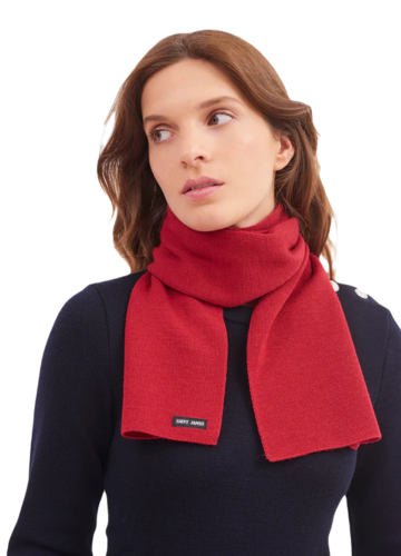 Saint James Schal Wollschal blau rot schwarzUnisex Einheitsgr��e 100% Wolle 