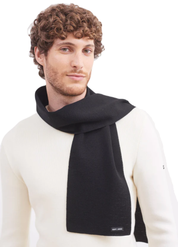 Saint James Schal Wollschal blau rot schwarzUnisex Einheitsgr��e 100% Wolle 