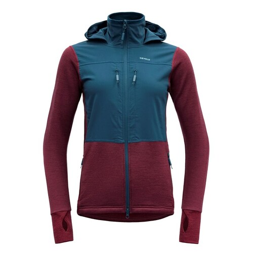 Devold Damen Heroy Hybrid Merino 210 mit Zip und Kapuze