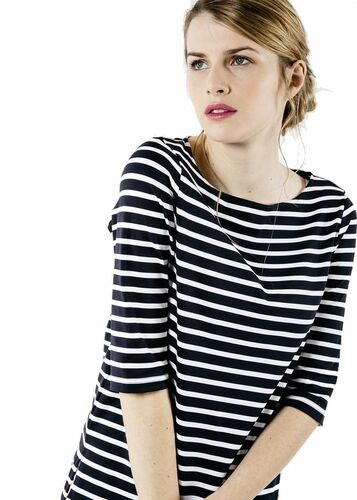 Saint James Da. Bretagne Shirt 3/4 Arm navy wei� Anti UV Polyamid