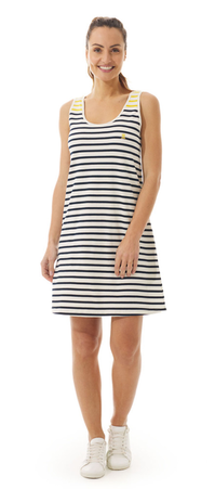 Mousqueton Kleid Tualen Sommerkleid Strandkleid Baumwolle gestreift 