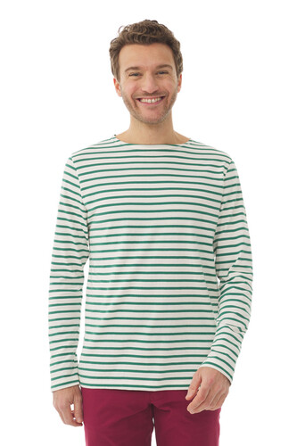 Mousqueton Herren Shirt Ginog Jersey 200g/m� 100% Bio Baumwolle Ringelshirt, 3 farbig 