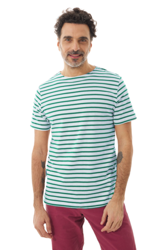 Mousqueton Herren Shirt Batelou Jersey 100% Baumwolle Ringelshirt 