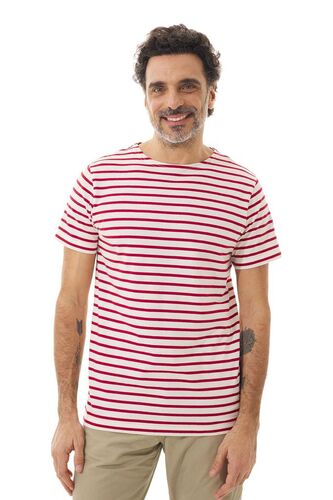 Mousqueton Herren Shirt Batelou Jersey 100% Baumwolle Ringelshirt 