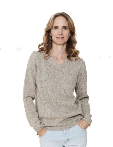 Sea Ranch Damen V_hals Pullover mit Wolle vom Merinoschaf und Seide Gr.S, Gr.M, Gr.L, Gr.XL, Gr. XXL, Gr.XXXL