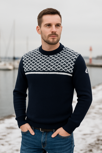 Saint James - Pyrenex Herren Pullover 100% Wolle Gr. M, L, Gr.XL, Gr.XXL, Gr.XXXL