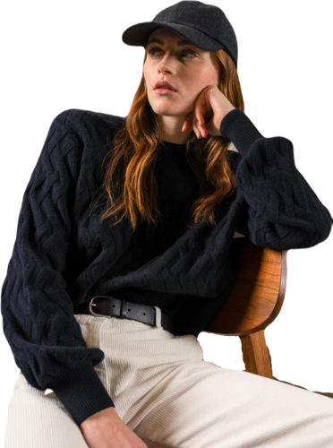 Saint James Damen Quebec Pullover Navy Gr.38 Gr.40, Gr.42, Gr.44