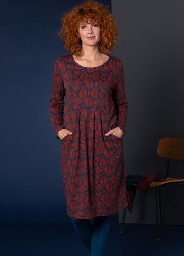 Heideknigin Ballonkleid 100% Baumwolle Herbstlaub