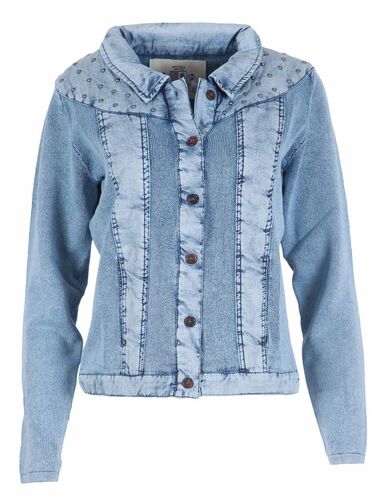 PIECE OF BLUE Strickjacke 100% Baumwolle