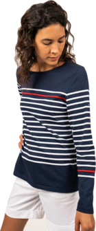 Saint James Damen Bretagne Shirt gestrickt farbliche Akzente