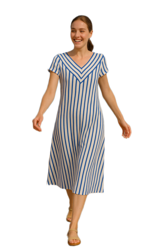 Sea Ranch maritimes Damen Kleid Polly lang