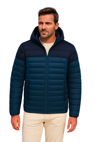 Mousqueton Herren Caban Jacke Amarig mit Kapuze Gr.XL, Gr. XXXL