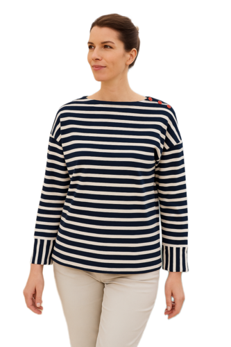 Mousqueton Damen Shirt Madalen Klassik Rundhals Schulterkn�pfe Gr.36, Gr.38, Gr.40, Gr.42, Gr.44, Gr.46