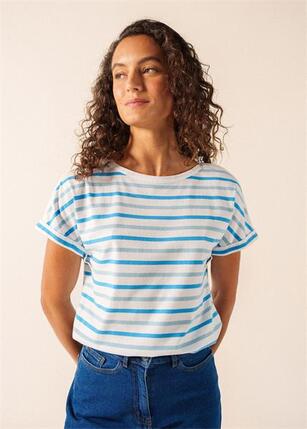 Saint James Da. Elise Shirt Baumwolle