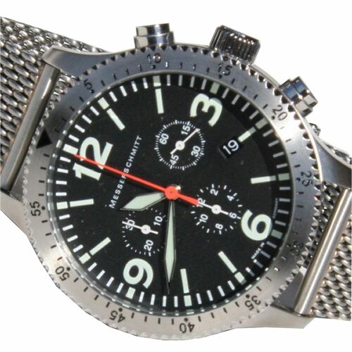 Aristo Herren Messerschmitt Uhr Chrono Fliegeruhr ME 5031M / 5031M