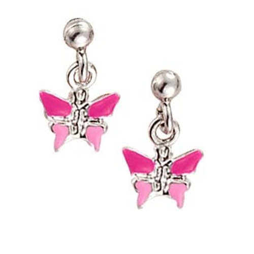 Scout Kinder Ohrringe Ohrstecker Silber Schmetterling rosa M�dchen 262113100