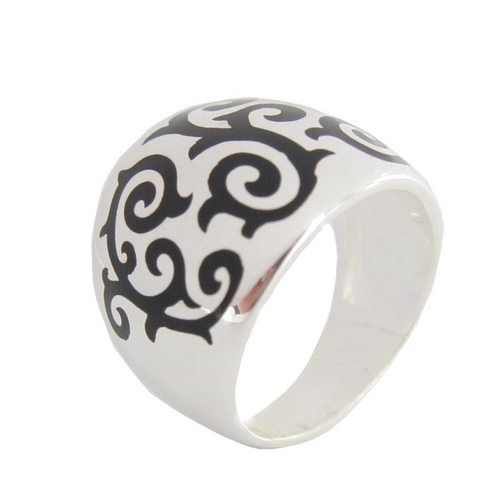 Heartbreaker by Drachenfels Damen Ring marrak. schwarz LD MA 14 Gr.60