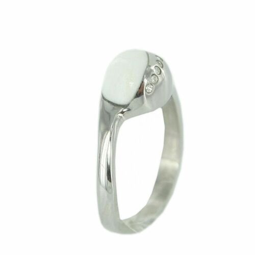 Skagen Damen Ring silber weiss Zyrkonia JRSW021 S8 Gr. 57 (18,1)