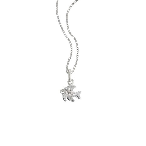 Scout Kinder Halskette Kette Silber Fisch Glitzer M�dchen 261085200