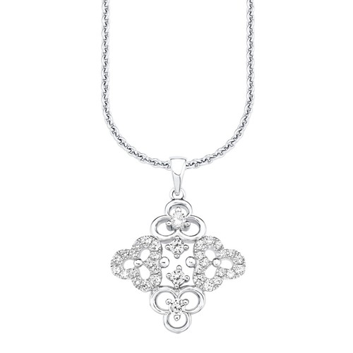 s.Oliver Jewel Damen Kette Silber Zyrkonia Blumen SO1230/1 - 9081806