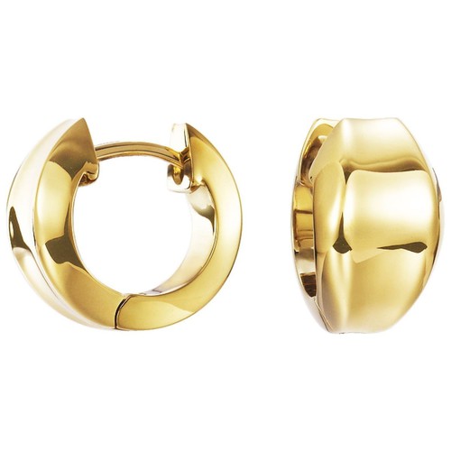 Esprit Damen Ohrringe Creolen curved gold ESCO11902B000