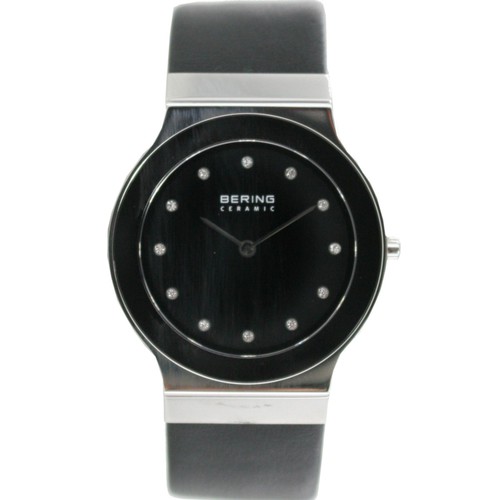 Bering Damen Uhr Armbanduhr Slim Ceramic - 32834-442 Leder