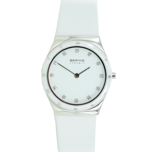 Bering Damen Uhr Armbanduhr Slim Ceramic - 32230-684 Leder