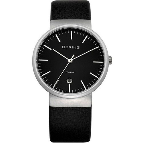 Bering Herren Uhr Armbanduhr Slim Classic - 11036-402 Leder